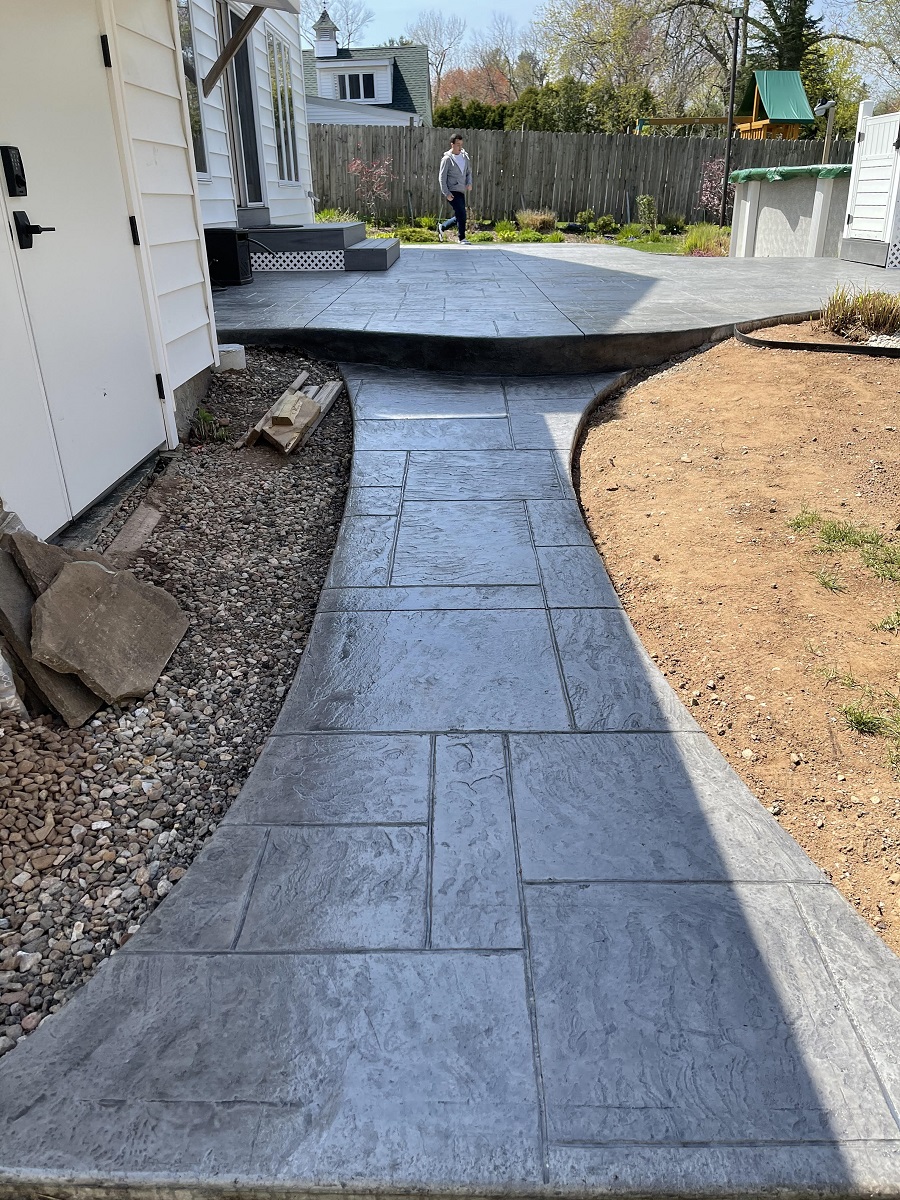 Stamped concrete