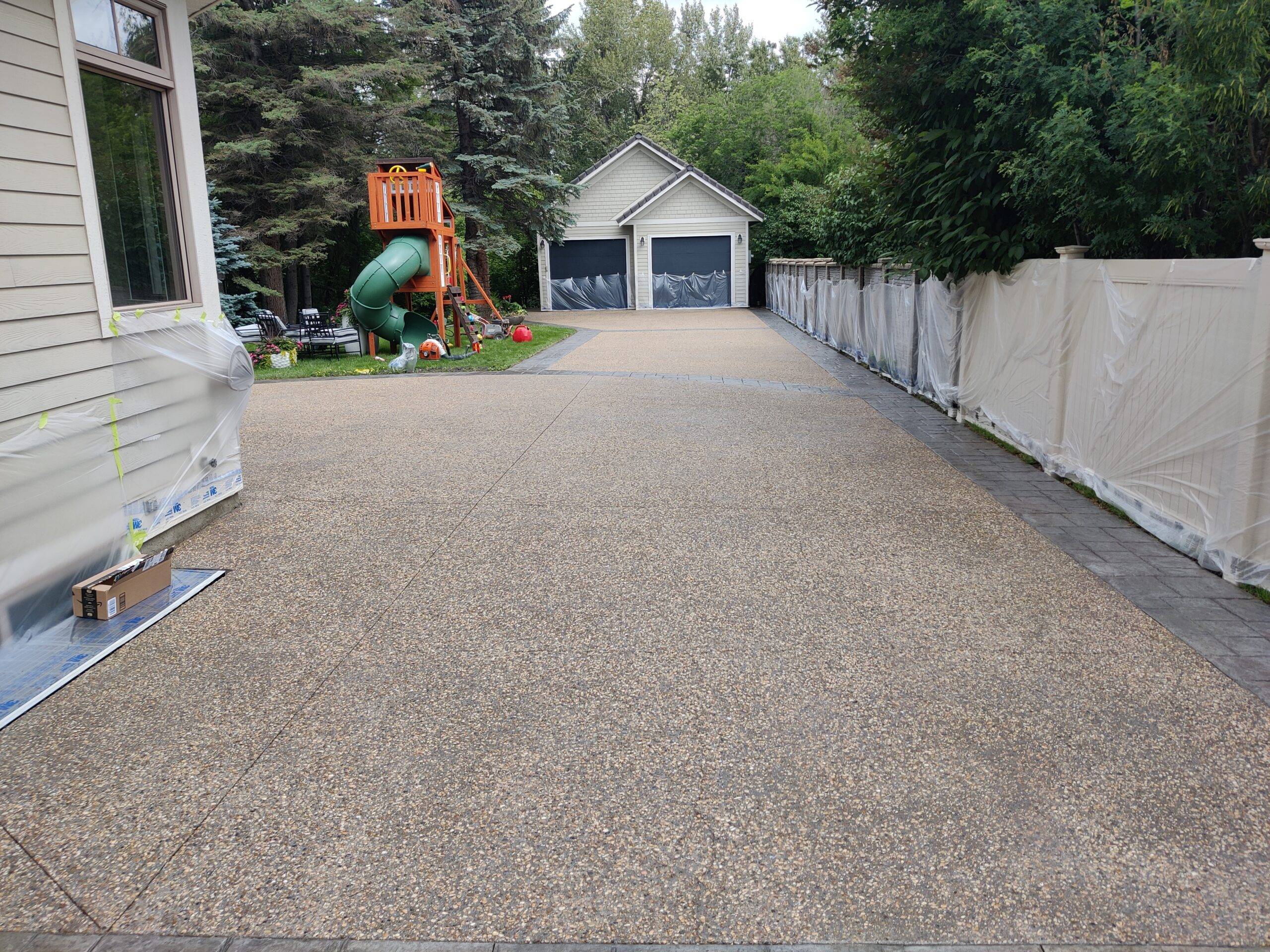 Professionally finished concrete surface